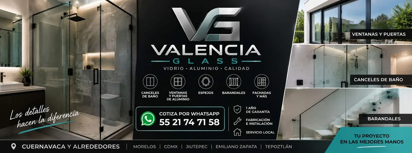 Barandales y fachadas de vidrio